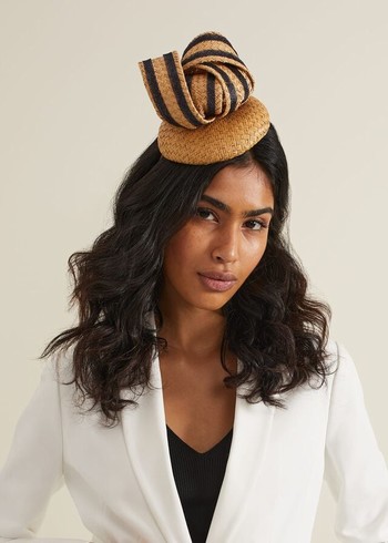 Phase Eight Raffia Twist Pillbox Hats Beige Australia | VI6097231